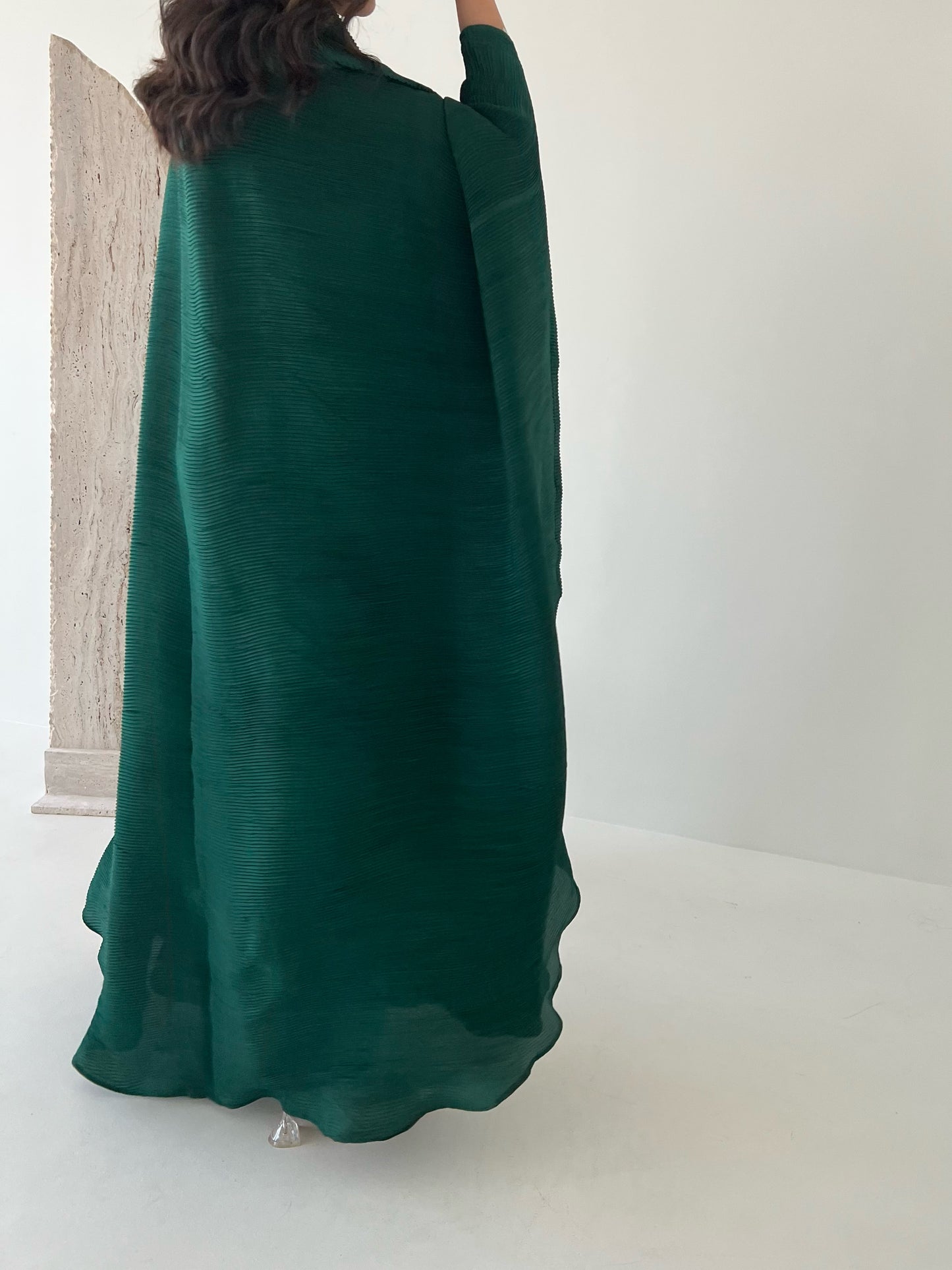 GREEN PLEATED