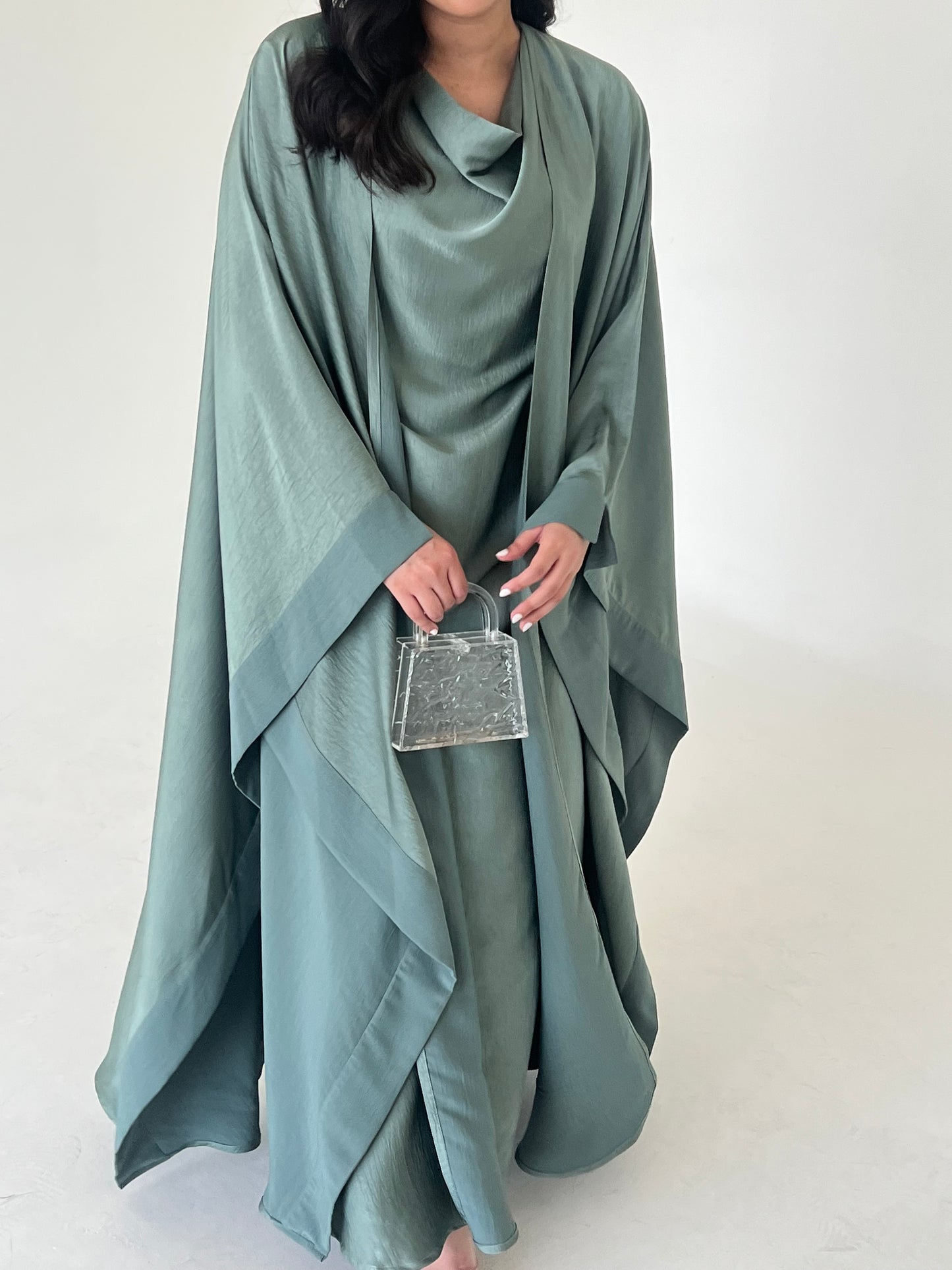 SILK ABAYA SET