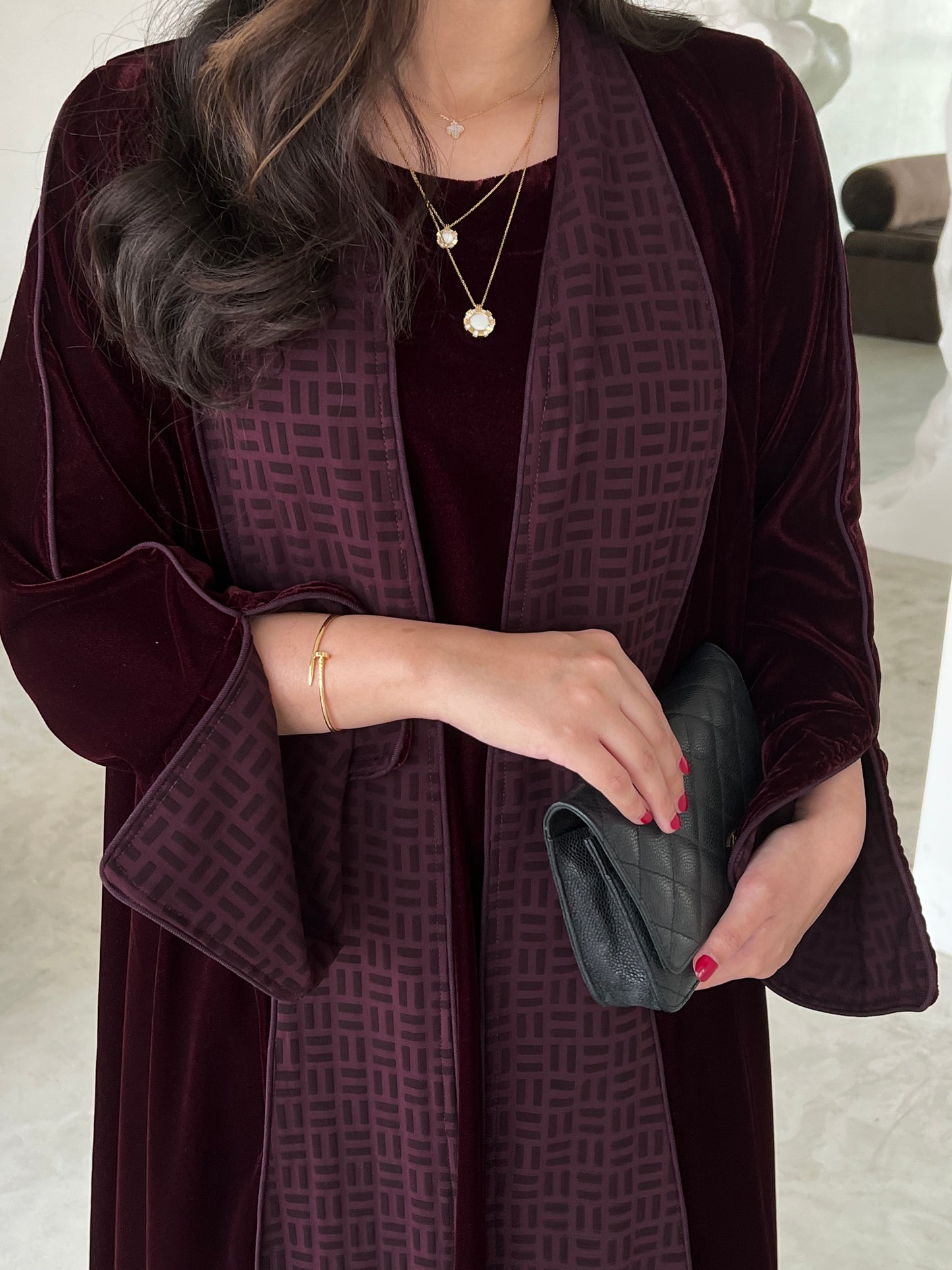 VELVET ABAYA SET