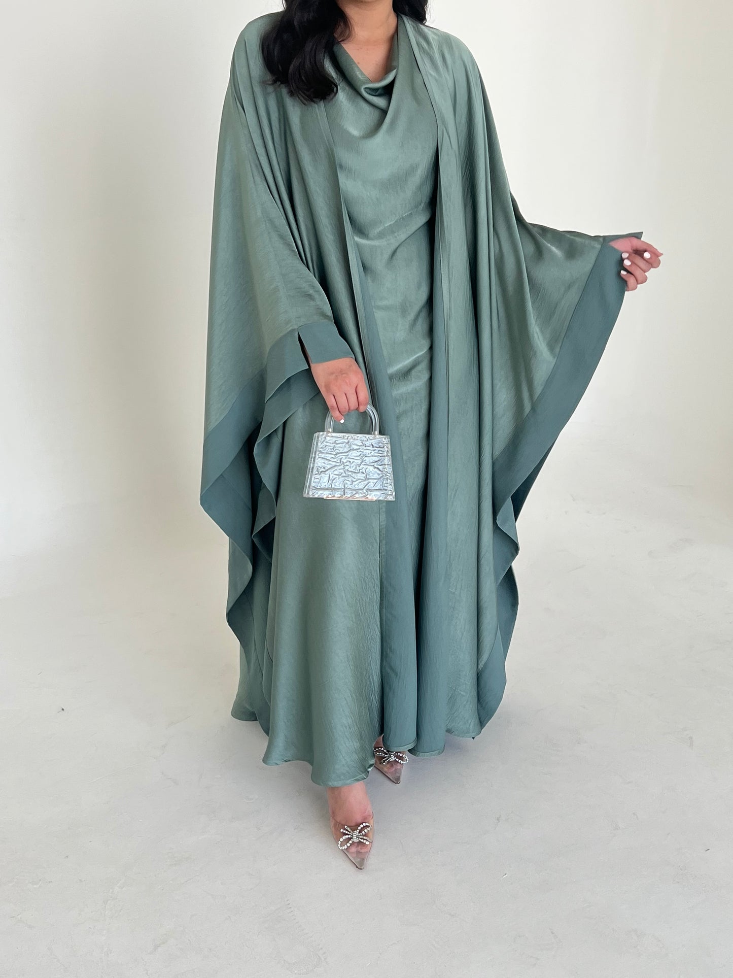 SILK ABAYA SET