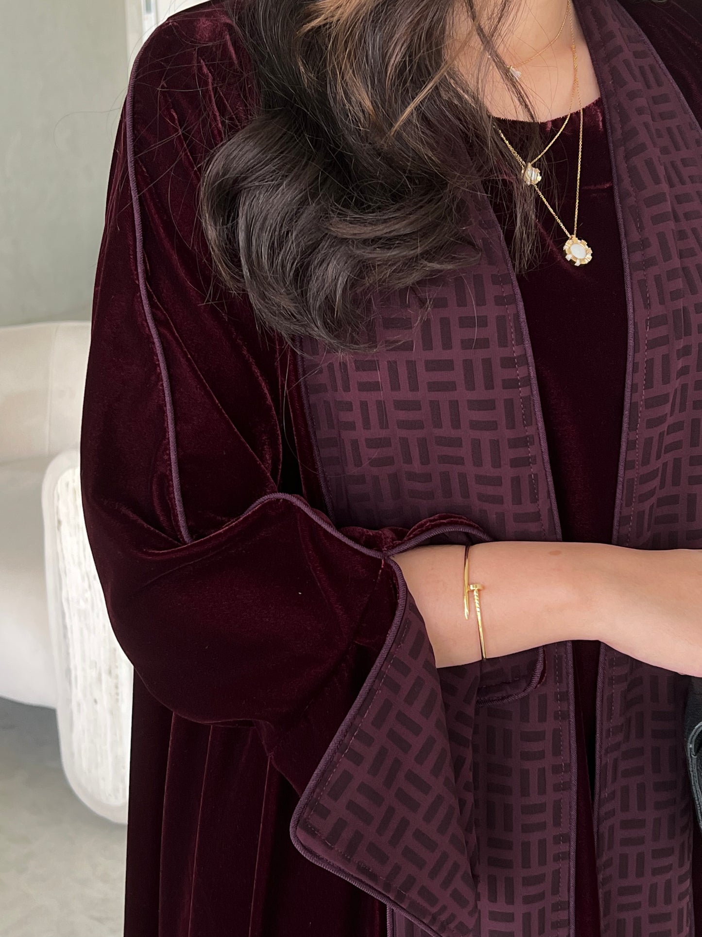 VELVET ABAYA SET