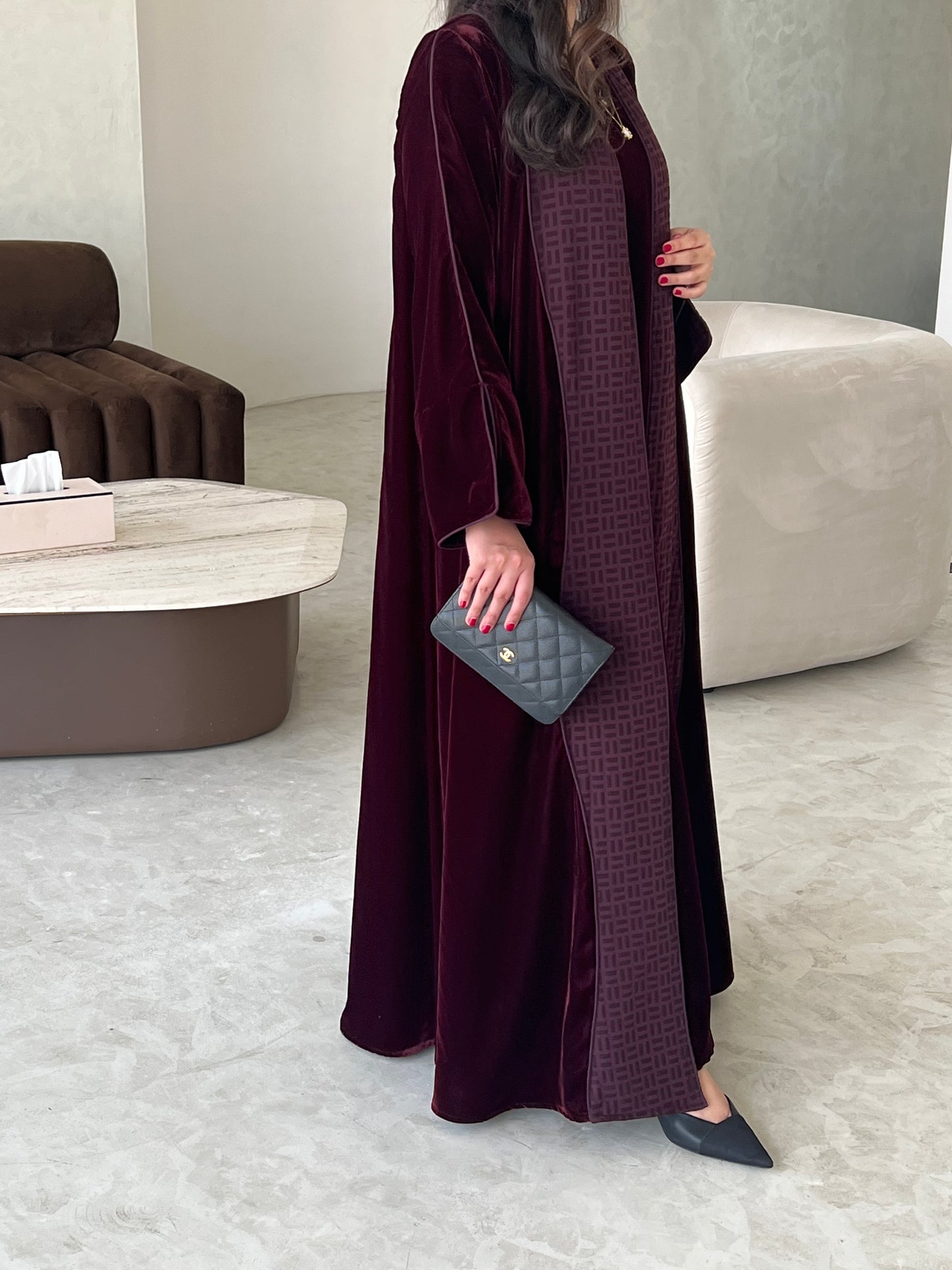 VELVET ABAYA SET