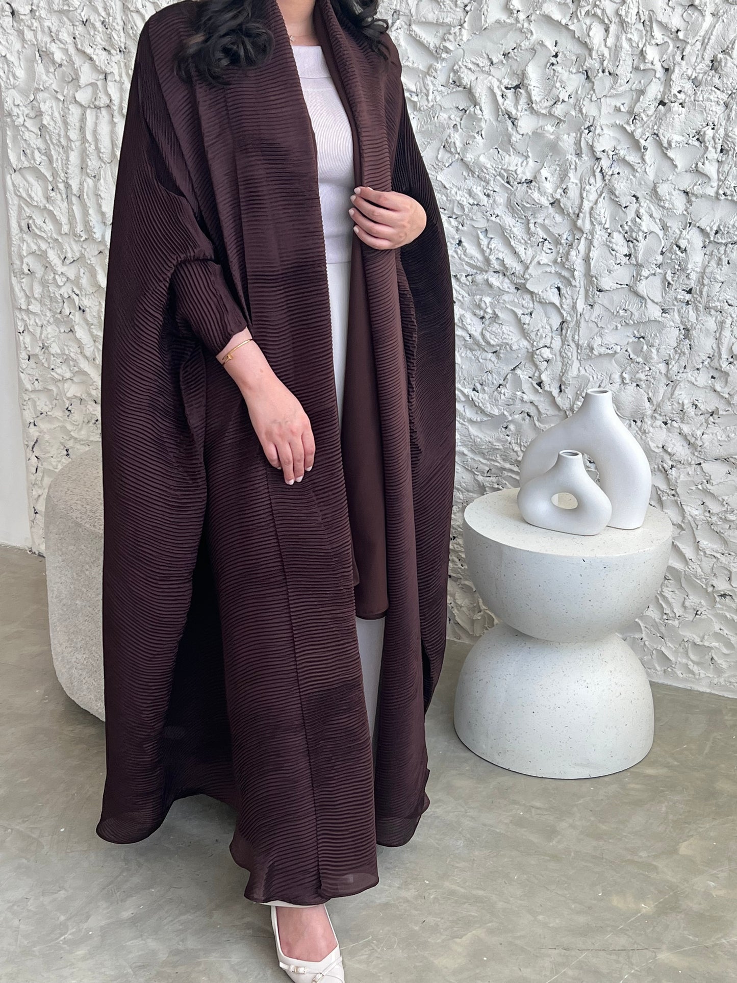 PLEATED ABAYA