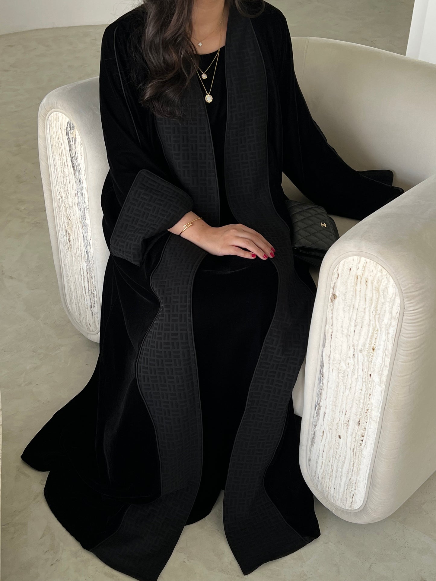 VELVET ABAYA SET