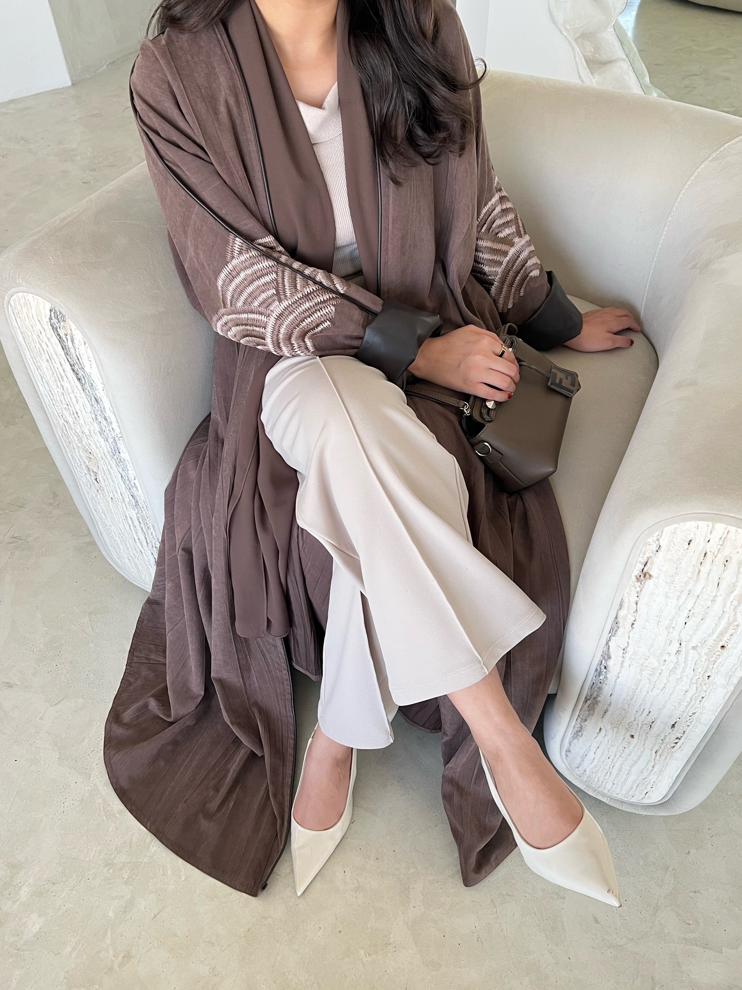 LEATHER ABAYA