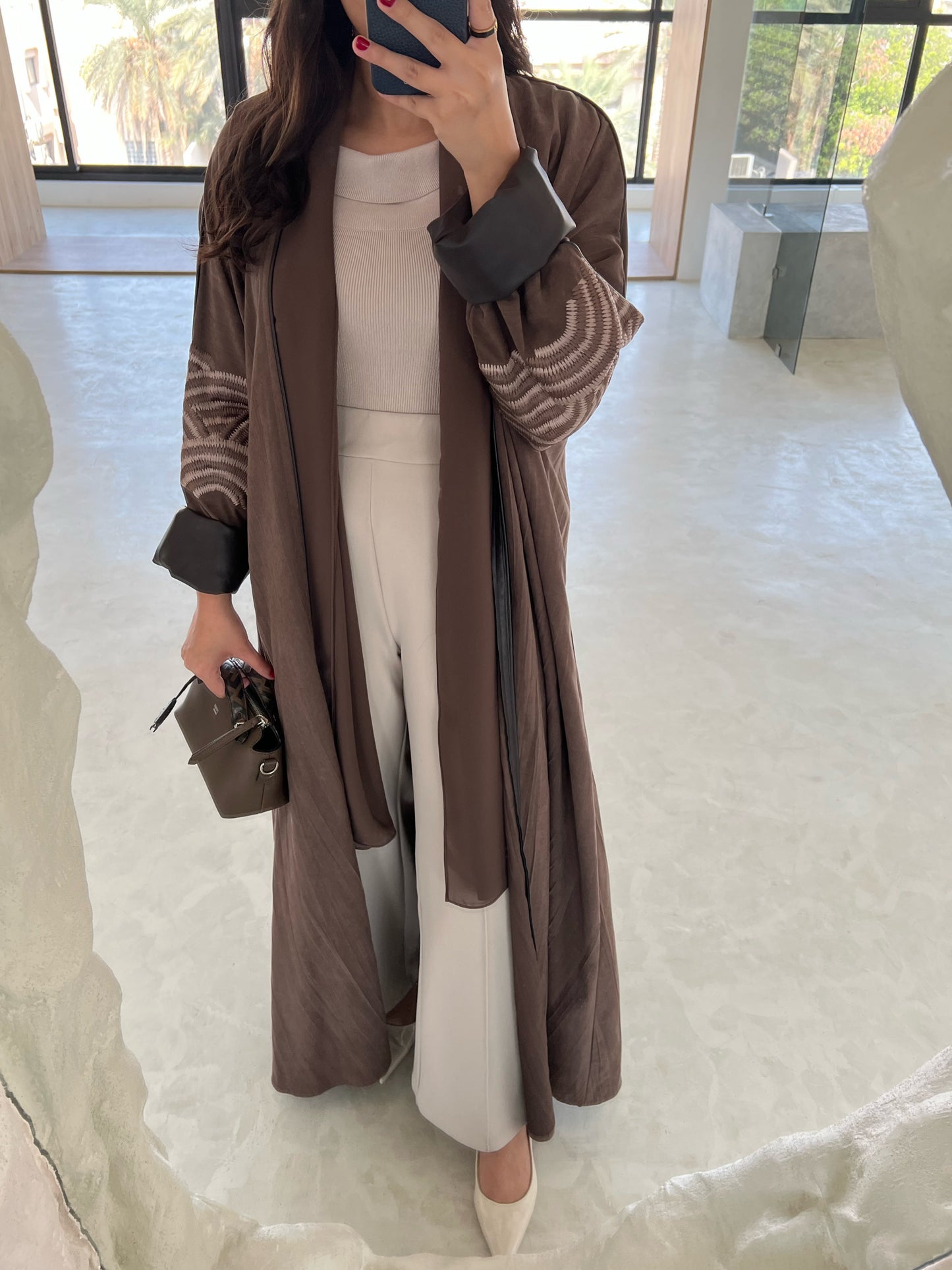 LEATHER ABAYA