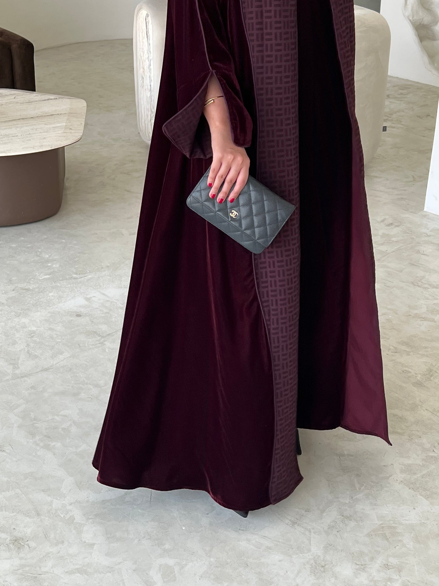 VELVET ABAYA SET