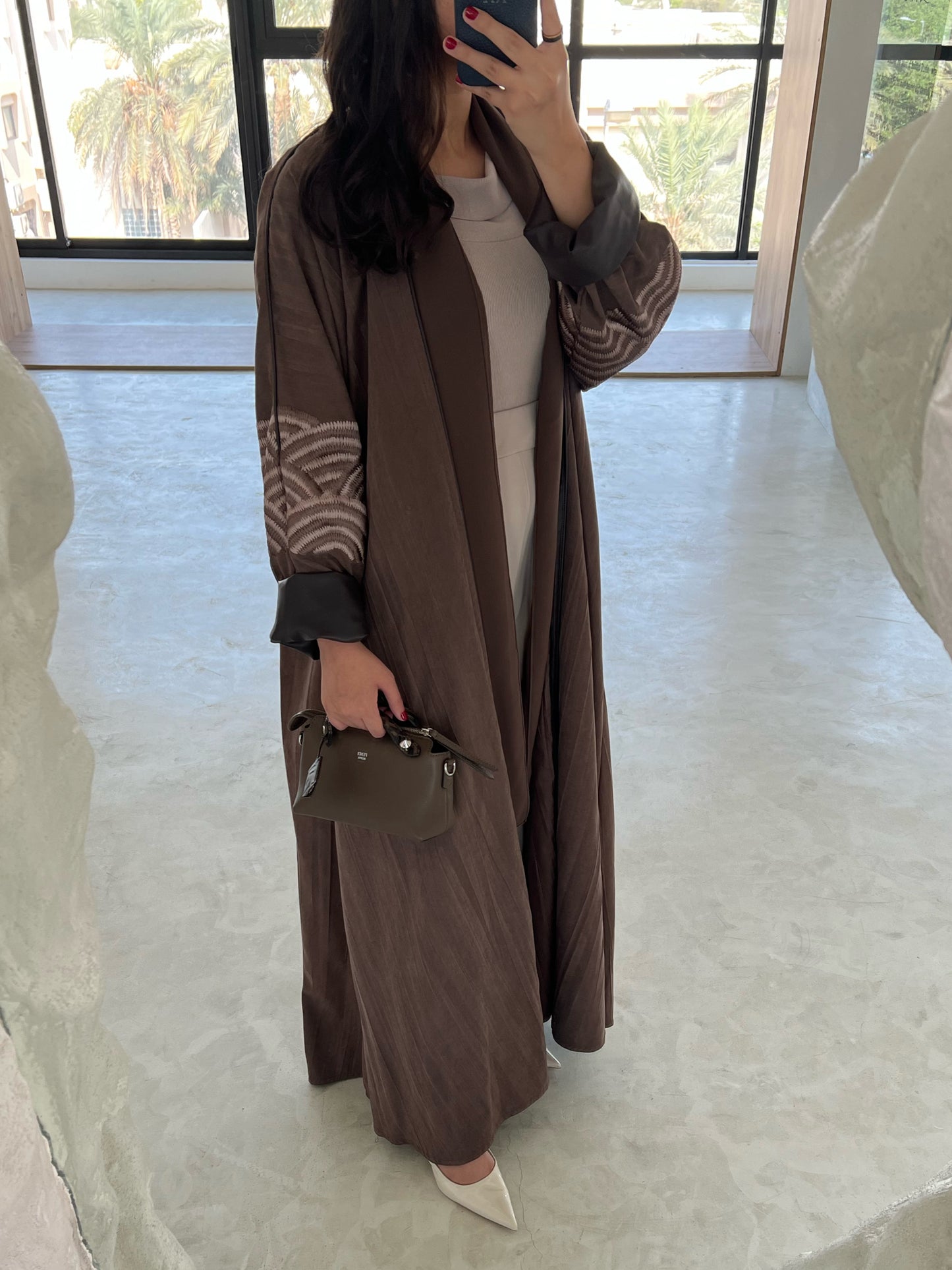 LEATHER ABAYA