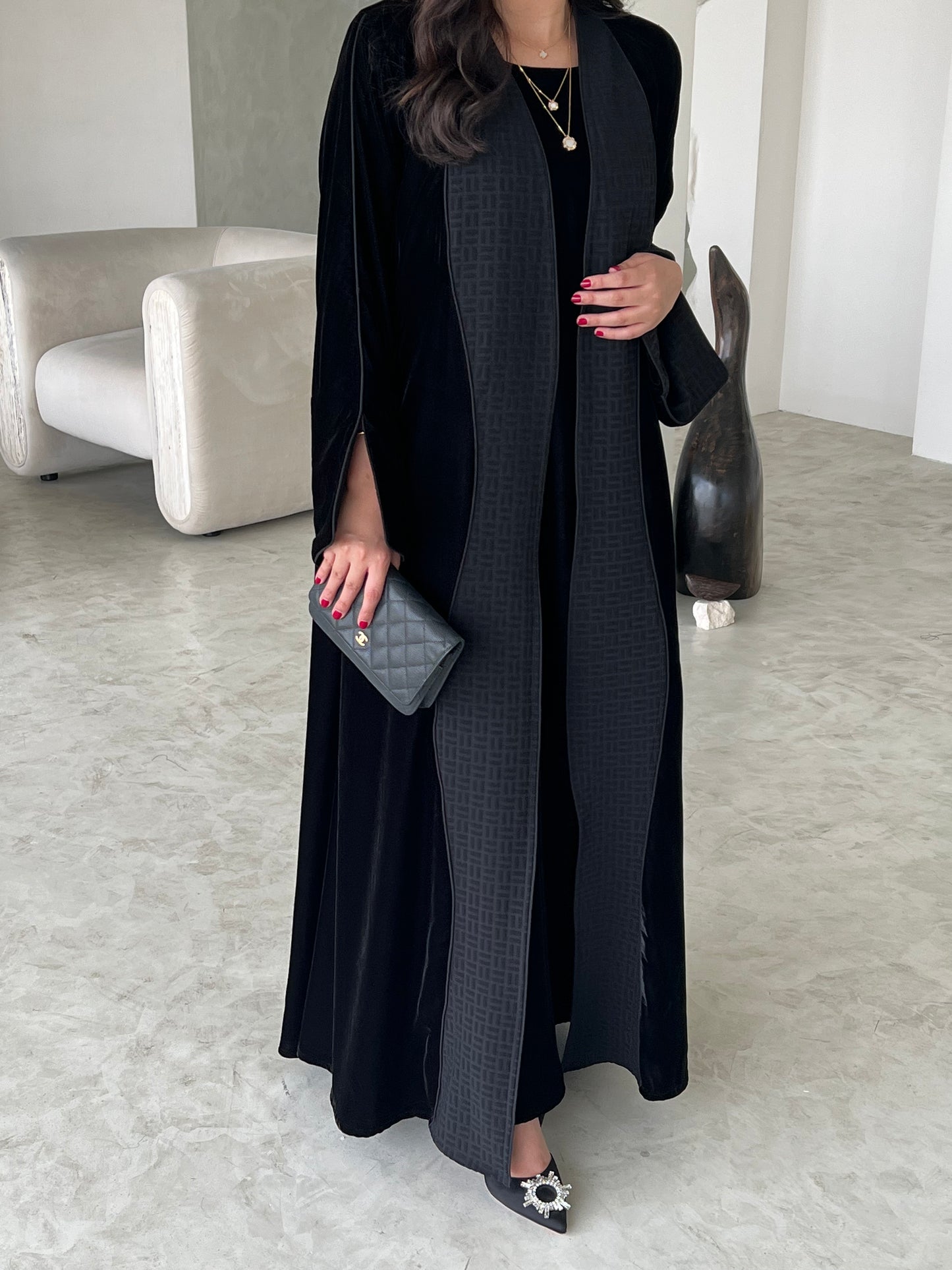 VELVET ABAYA SET