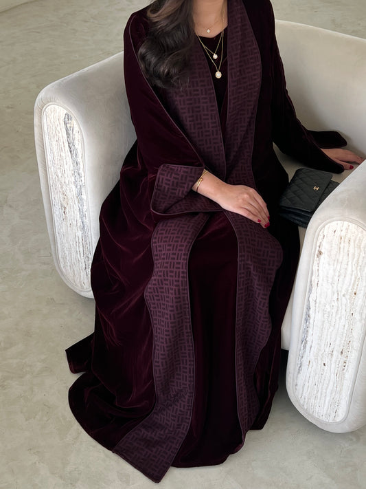 VELVET ABAYA SET