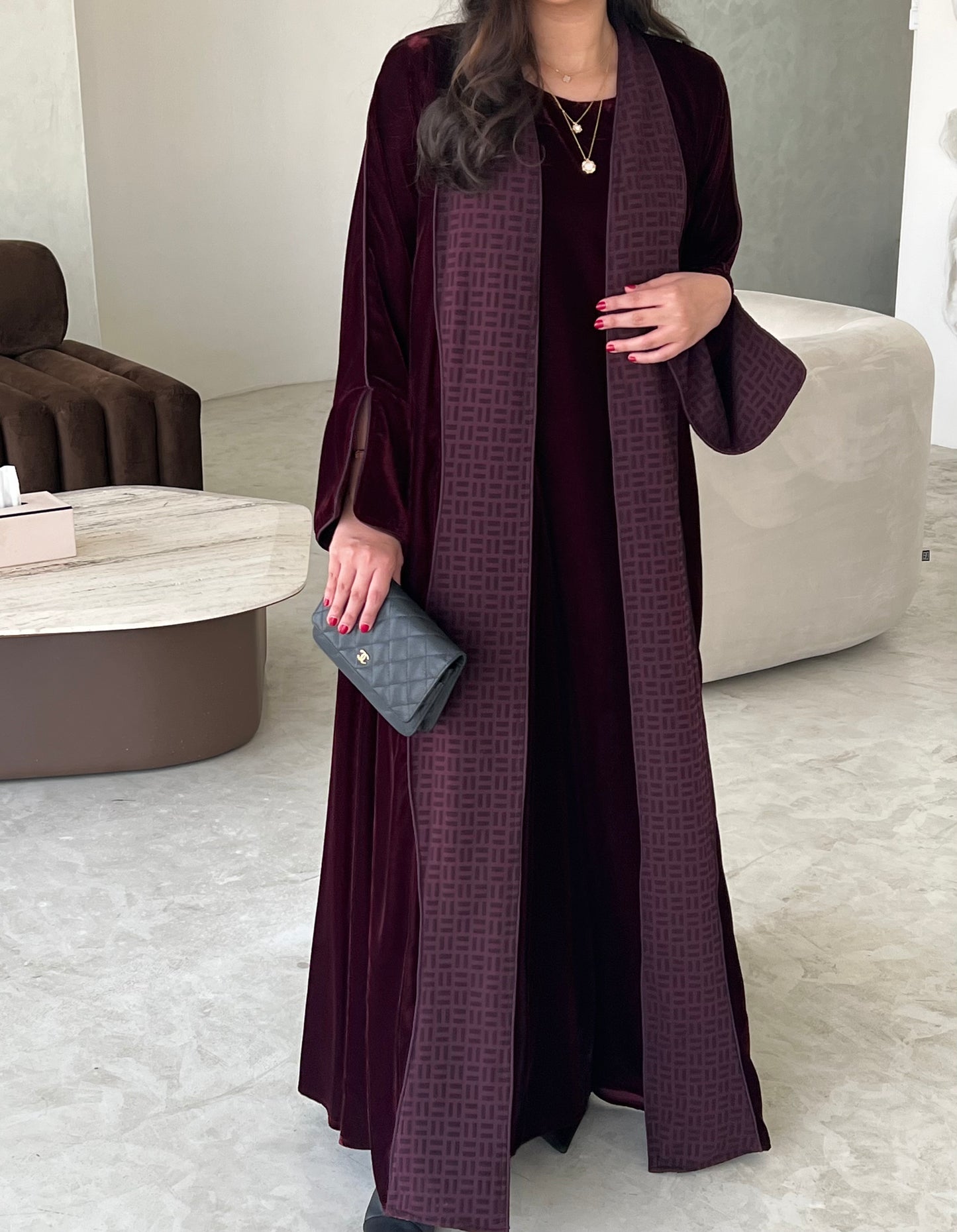 VELVET ABAYA SET