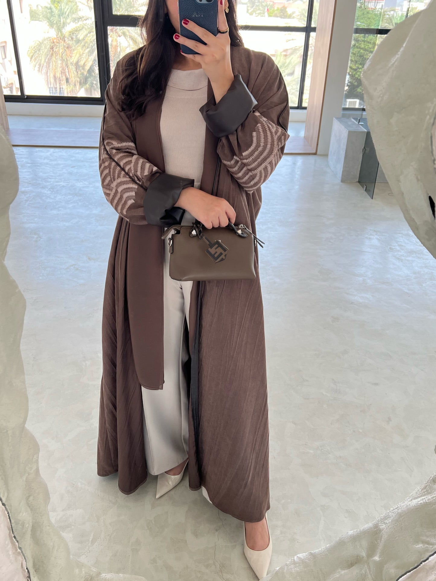 LEATHER ABAYA