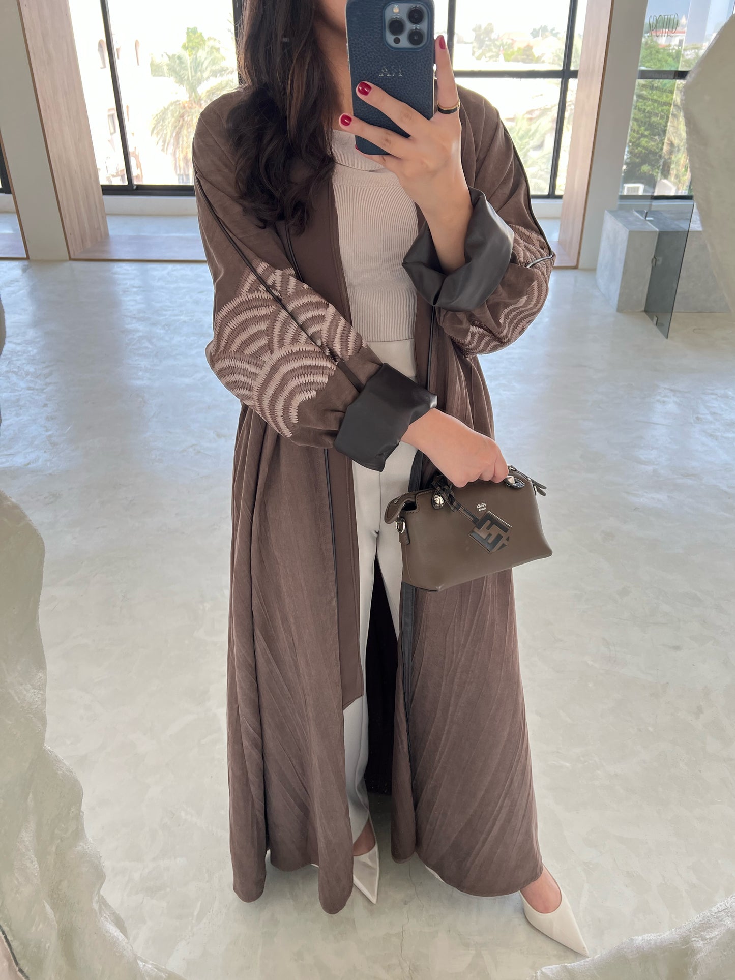 LEATHER ABAYA