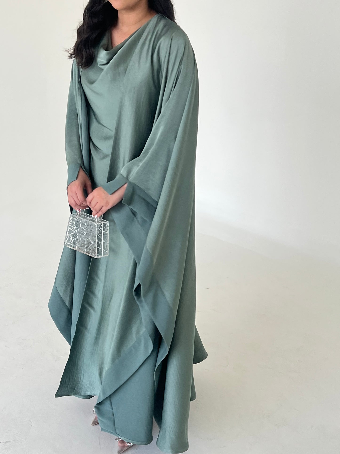 SILK ABAYA SET