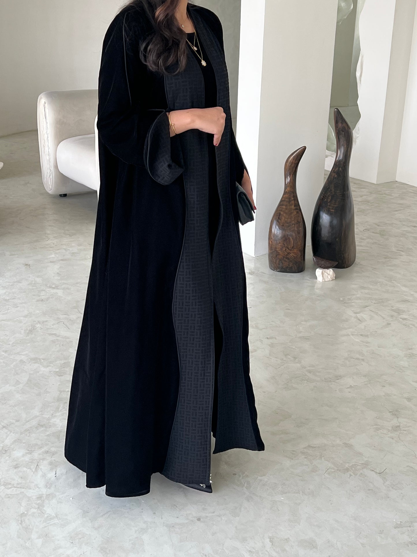 VELVET ABAYA SET