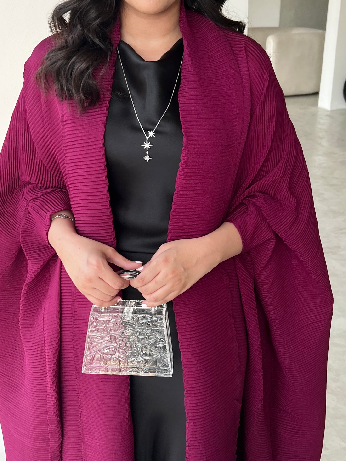 PLEATED ABAYA